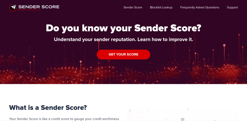 check your sender score