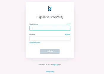 Sign-in with registered email address.