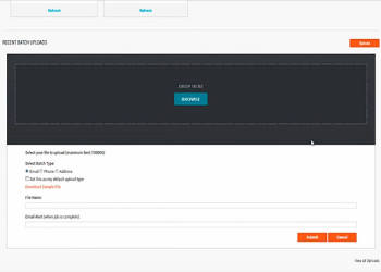 Upload files in acceptable formats.