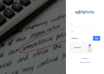 Sign-in with registered email address.