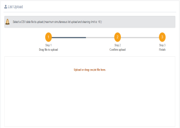 Upload files in acceptable formats.
