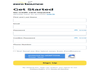 Register with an valid email address.