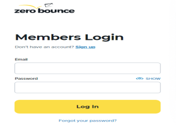 Sign-in with registered email address.