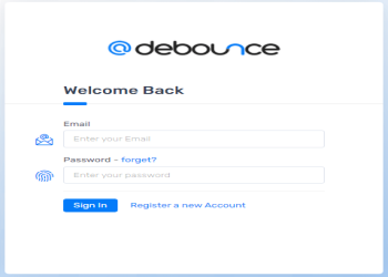 Sign-in with registered email address.