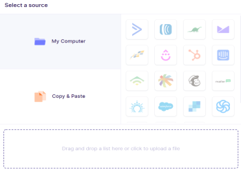Upload files in acceptable formats.
