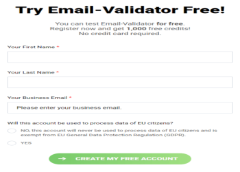 Register with a valid email address.