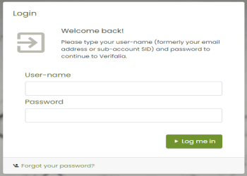 Sign-in with registered email address.