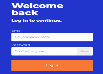 Sign-in with registered email address.