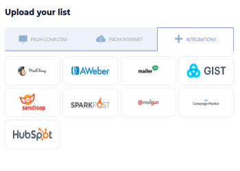 Upload files in acceptable formats.