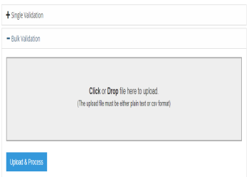 Upload files in acceptable formats.