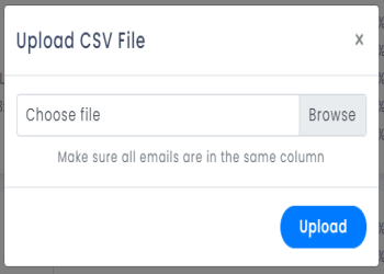 Upload files in acceptable formats.