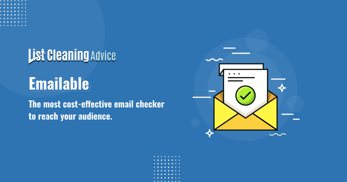 On a list of the least costing email verifier services Emailable comes